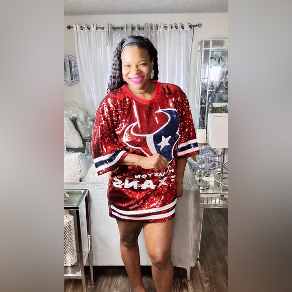 Sale‼️Houston Texans sequin dress. No discount - Picture 6 of 13